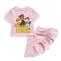 T-shirt Paw Patrol Avec Chase, Marshall, Rubble - 100% Coton, Taille 128 (8 Ans), Manches Courtes, Lavable Machine - 6