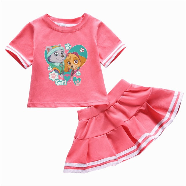 PAW Patrol Meisjes T-Shirt En Korte Broek | Skye Kinderkleding | Skye Katoenen T-Shirt En Meisjes Shorts | Roze 122 PAW Patrol Meisjes T-Shirt En Korte Broek | Skye Kinderkleding | Skye Katoenen T-Shirt En Meisjes Shorts | Roze 122