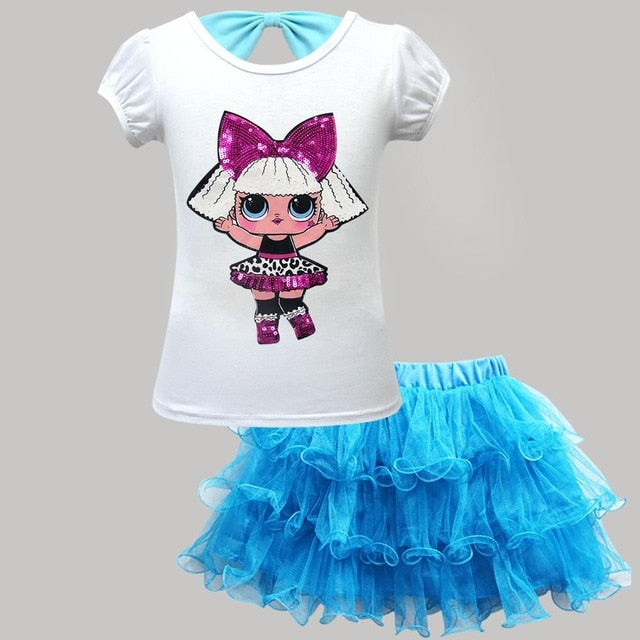 LOL Surprise Doll T shirt+Tutu Skirt