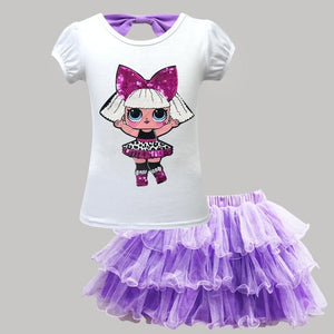 LOL Surprise Doll T shirt+Tutu Skirt