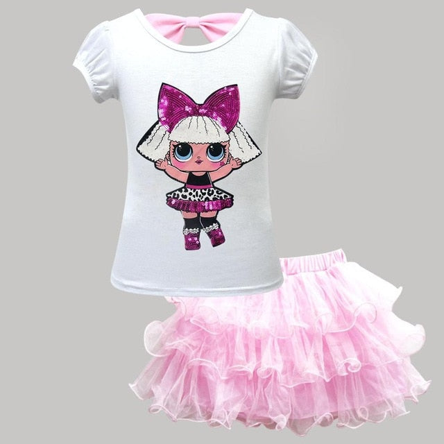 LOL Surprise Doll T shirt+Tutu Skirt