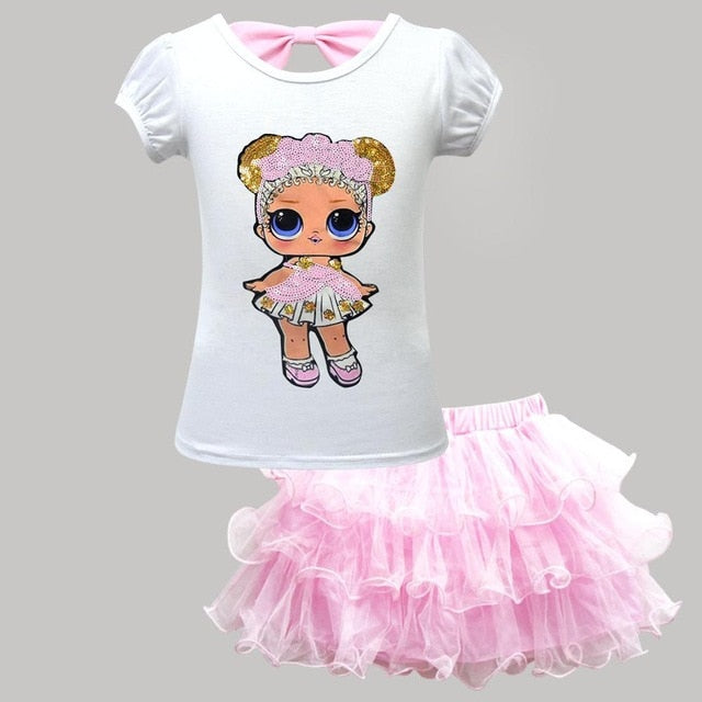 LOL Surprise Doll T shirt+Tutu Skirt