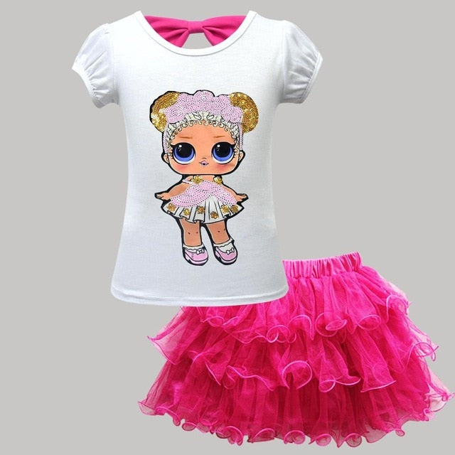 LOL Surprise Doll T shirt+Tutu Skirt