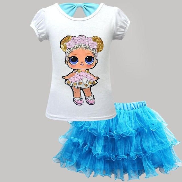 LOL Surprise Doll T shirt+Tutu Skirt