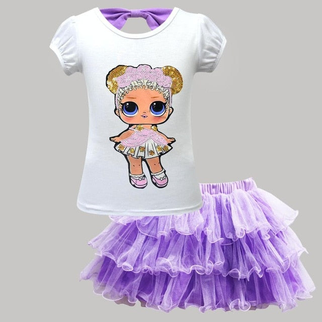 LOL Surprise Doll T shirt+Tutu Skirt