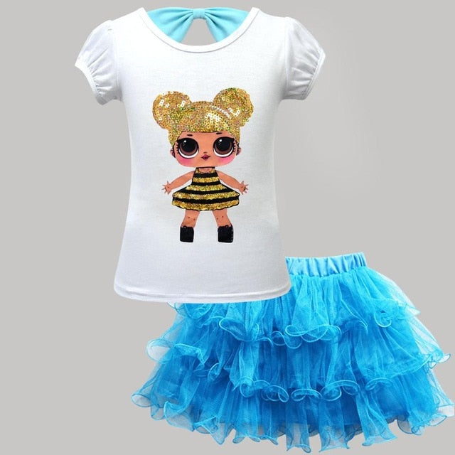 LOL Surprise Doll T shirt+Tutu Skirt