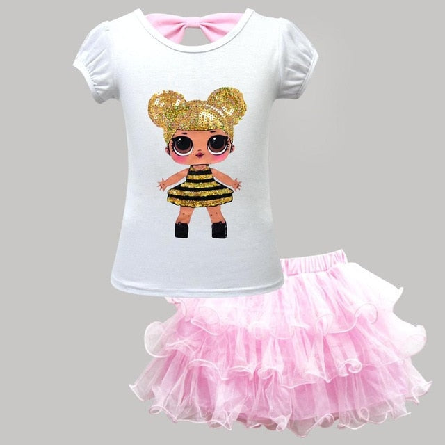 LOL Surprise Doll T shirt+Tutu Skirt